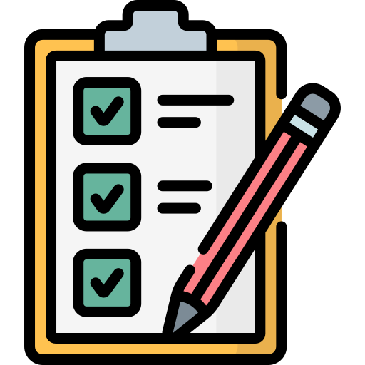 illustration bloc note de checklist