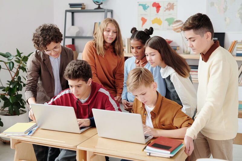 photo de collègiens