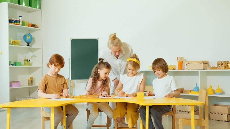 photo d'élèves de primaire